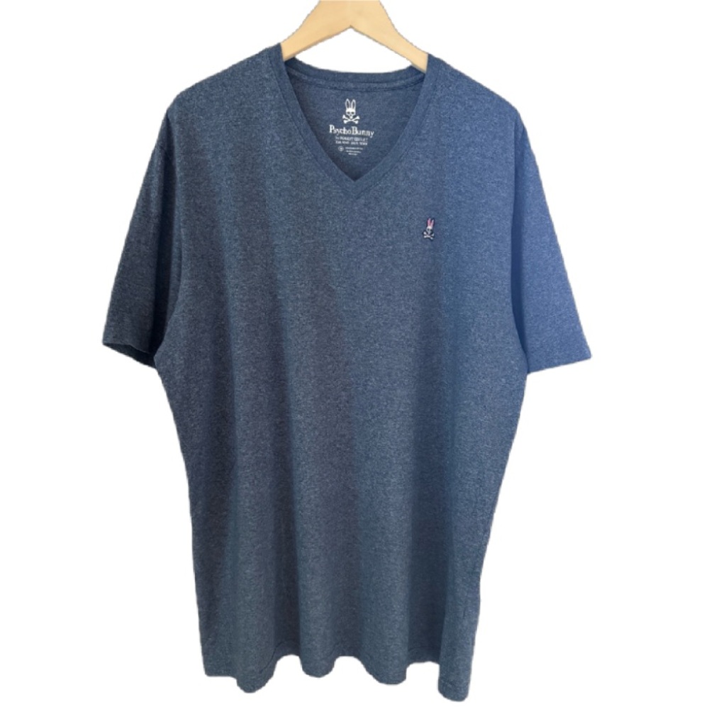 Psycho Bunny Robert Godley T Shirt Men's XXL (8) Navy Blue 100% Pima Cotton Logo